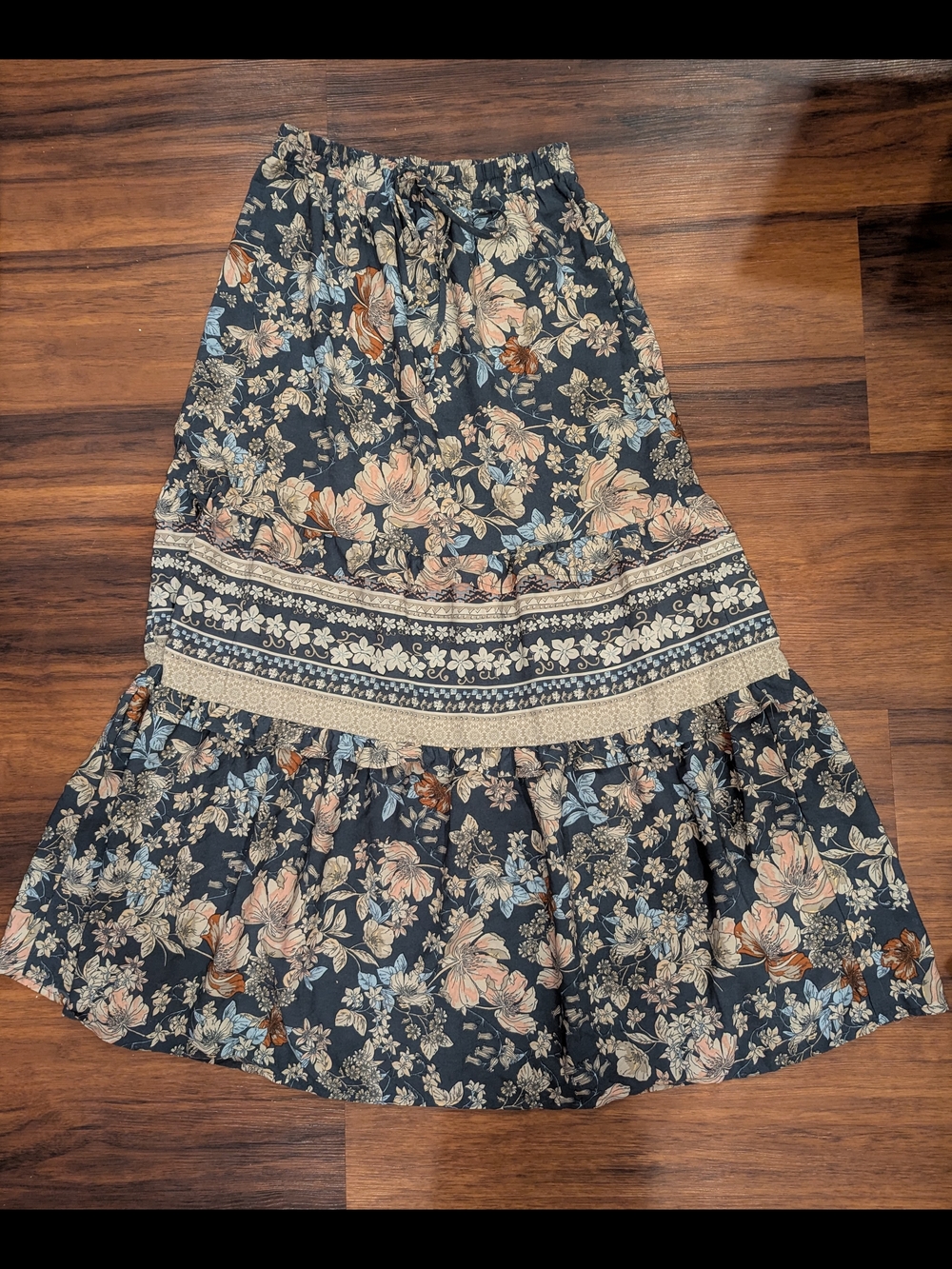 Sienna Sky Multi-colored Floral Maxi Skirt